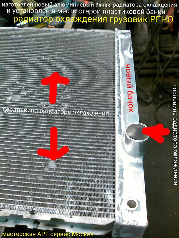 Пайка автомобильного радиатора охлаждения в Москве